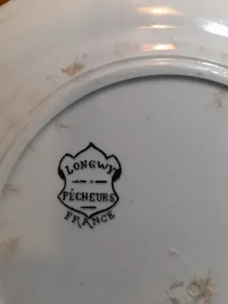 Plato antiguo decorado 20 cm