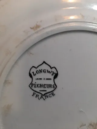 Plato antiguo decorado 20 cm