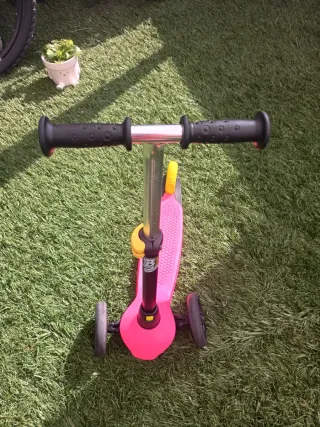 Patinete Oxelo 3 ruedas rosa