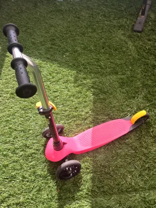 Patinete Oxelo 3 ruedas rosa