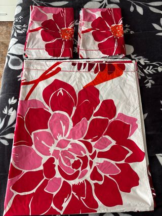 Lençol de Casal Flores Vibrantes 224x274