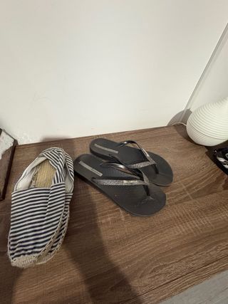 Chanclas Ipanema Negras Brillantes