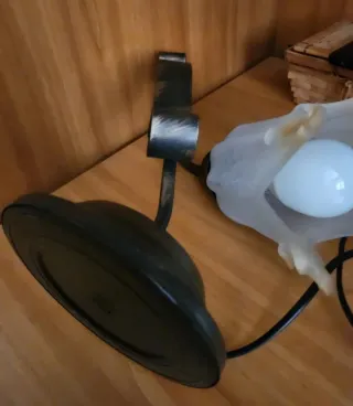 Lampada da tavolo design floreale