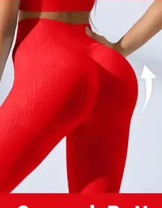 Leggings rojos push up talla M