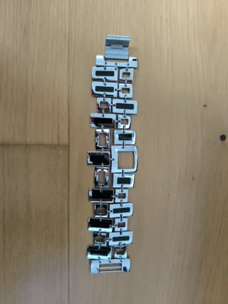 Pulsera Lotus Style Plata y negro