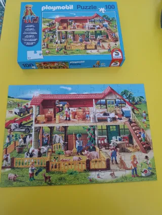 Puzzle Playmobil Granja 100 Piezas