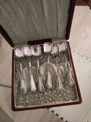 Cucharitas de plata antiguas