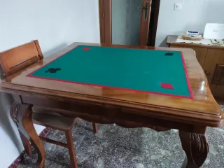 Mesa antigua extensible madera maciza