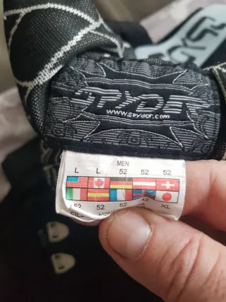 Pantalones de esquí Spyder de goretex negro