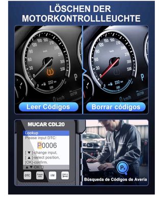 Escáner diagnóstico automotriz MUCAR CDL20