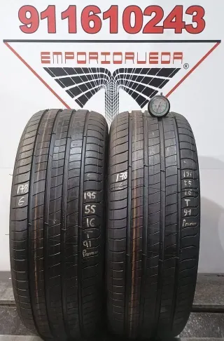 4UD 195 55 16 T MICHELIN RUEDA PREMIUM YA MONTADA