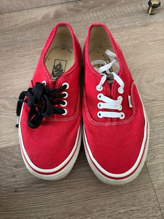 Zapatillas Vans Rojas Talla 39