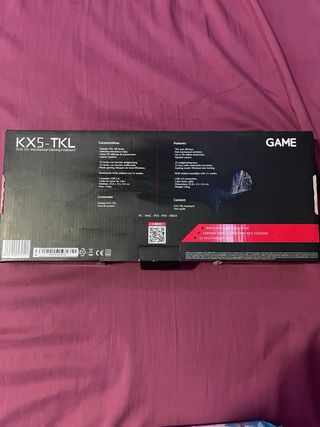 Teclado Gamer GAME KX5-TKL RGB Mecánico