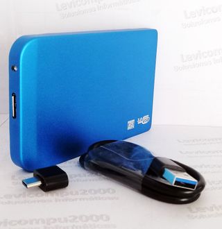 DISCO DURO EXTERNO SSD 2TB PORTABLE  AZUL USB 3.1