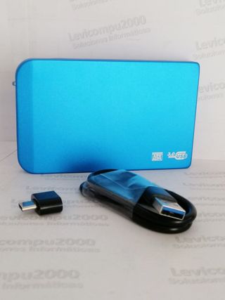 DISCO DURO EXTERNO SSD 2TB PORTABLE  AZUL USB 3.1