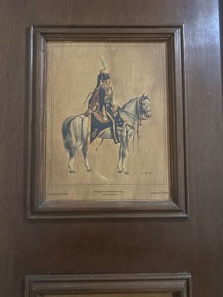 Puertas de armario antiguas con láminas