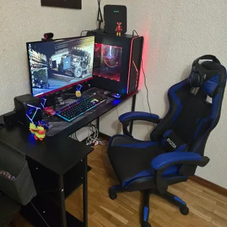 PC Gaming Negro con Luces LED de Colores