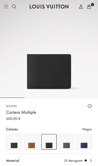 Cartera Múltiple Louis Vuitton Negra