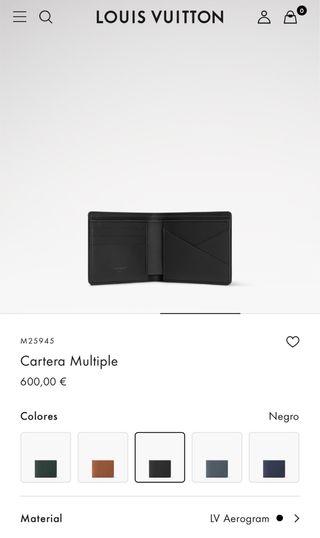 Cartera Múltiple Louis Vuitton Negra
