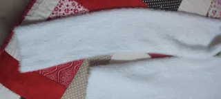 Jersey blanco mujer peluche