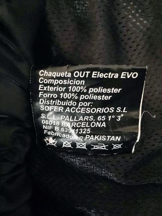 Chaqueta Técnica de Moto OUT Urban Mujer Talla XL