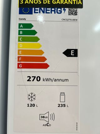 Nevera Candy Total No Frost