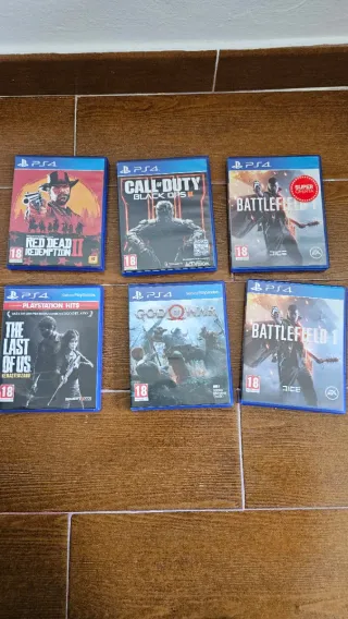 Lote 5 Juegos PS4 - RDR2, God of War, TLOU