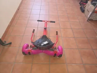 Hoverboard con asiento rosa