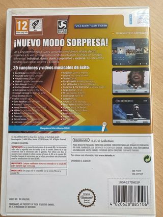 Let's Sing 7 Versión Española Wii