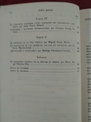 Comentarios a la PÀCEM IN TERRIS