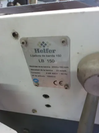 Lijadora de Banda Profesional LB 150
