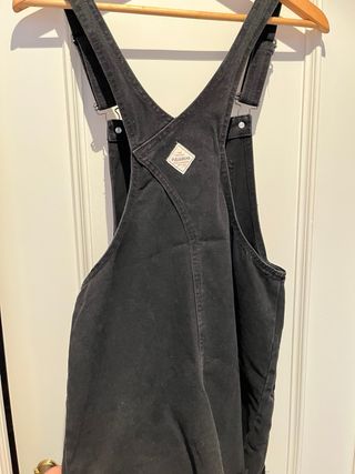 Peto falda vaquera negro