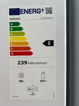 Nevera Johnson 235 kWh/annum
