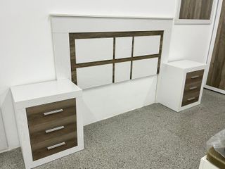 Nuevo cabecero matrimonial con 2 mesitas