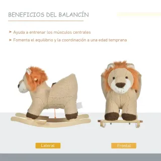 León balancín infantil