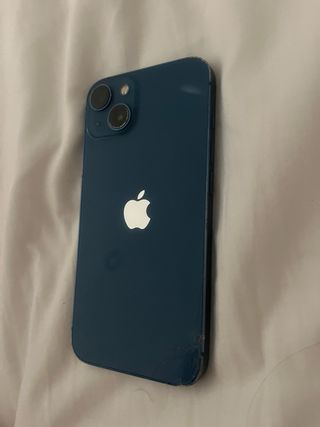 iPhone 13 256GB Azul, funda rosa de regalo