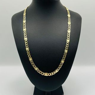 CADENA FIGARO LABRADA 3x1. ORO 18K