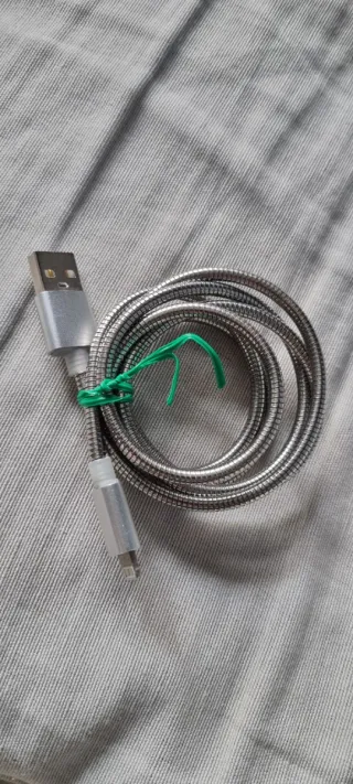 Cable Carga USB y Lightning Metálico 1 m