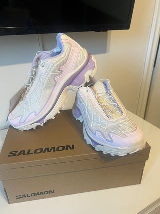 Scarpe Salomon donna viola e bianche