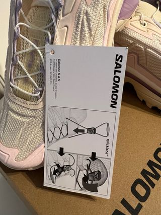 Scarpe Salomon donna viola e bianche