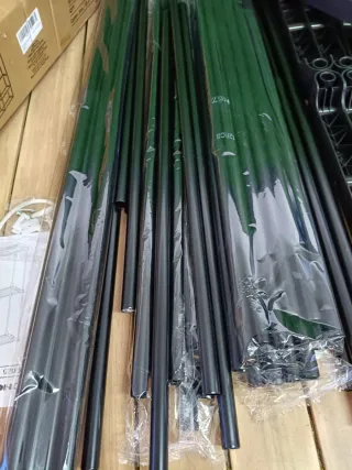 Guardaroba SONGMICS in metallo beige nero