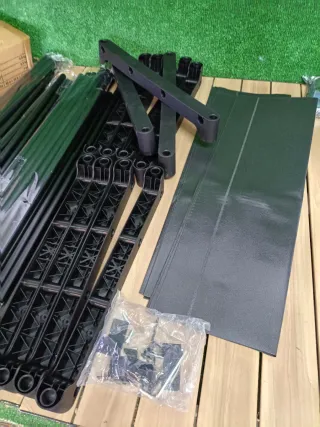 Guardaroba SONGMICS in metallo beige nero