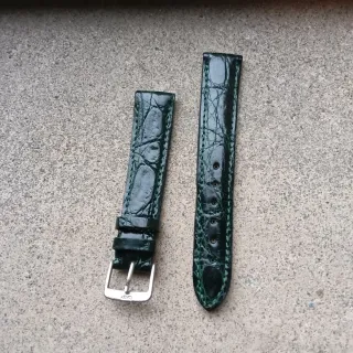 Cinturino vera pelle verde