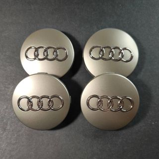 TAPABUJES AUDI 60mm GRIS - EMBLEMA LLANTAS AUDI
