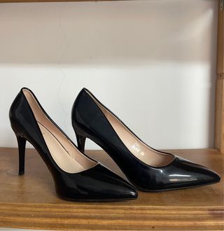 Zapatos de tacón negros talla 39
