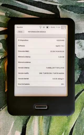 Libro electrónico BQ Cervantes 4 Negro