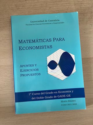 Matemáticas para economistas UC