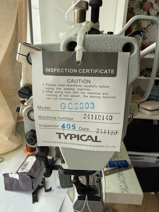 Máquina coser industrial Typical GC 2603