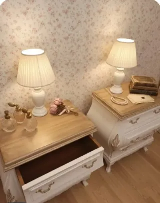 Pareja Mesitas Noche Antiguas