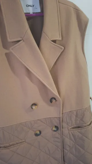 Chaleco Only paño y guateado Talla M